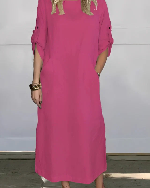 Susan Casual Dress | Pure Linen - (Loose Fit)