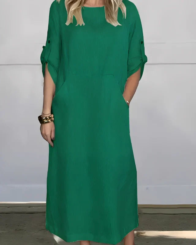 Susan Casual Dress | Pure Linen - (Loose Fit)