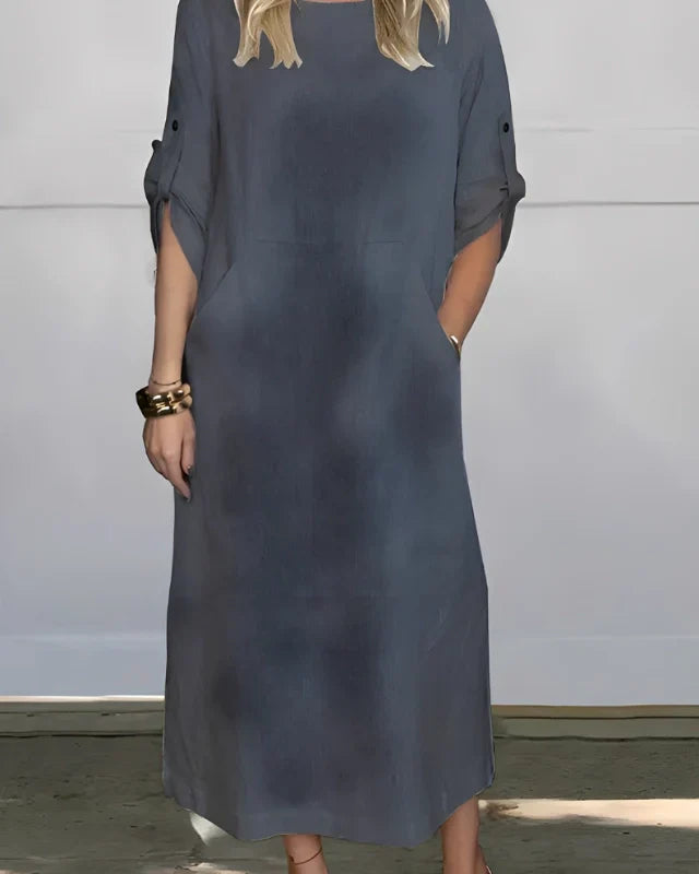 Susan Casual Dress | Pure Linen - (Loose Fit)