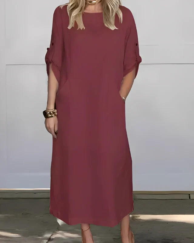 Susan Casual Dress | Pure Linen - (Loose Fit)
