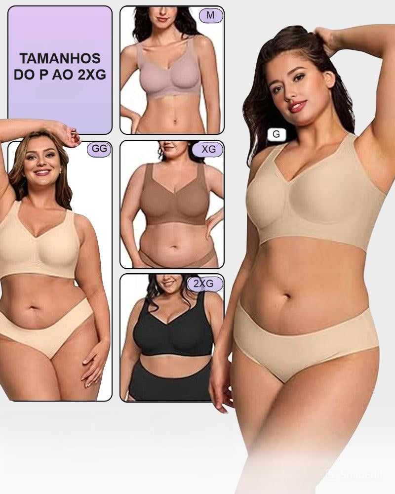 Kit 3 BelleForma Shaping Bras